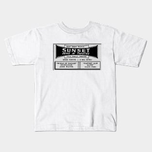 Sunset Drive In Wilson NC Kids T-Shirt